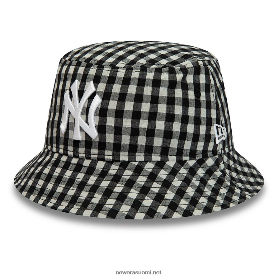 New Eranew york yankees naisten gingham kartiomainen musta bucket hat4V266L2296