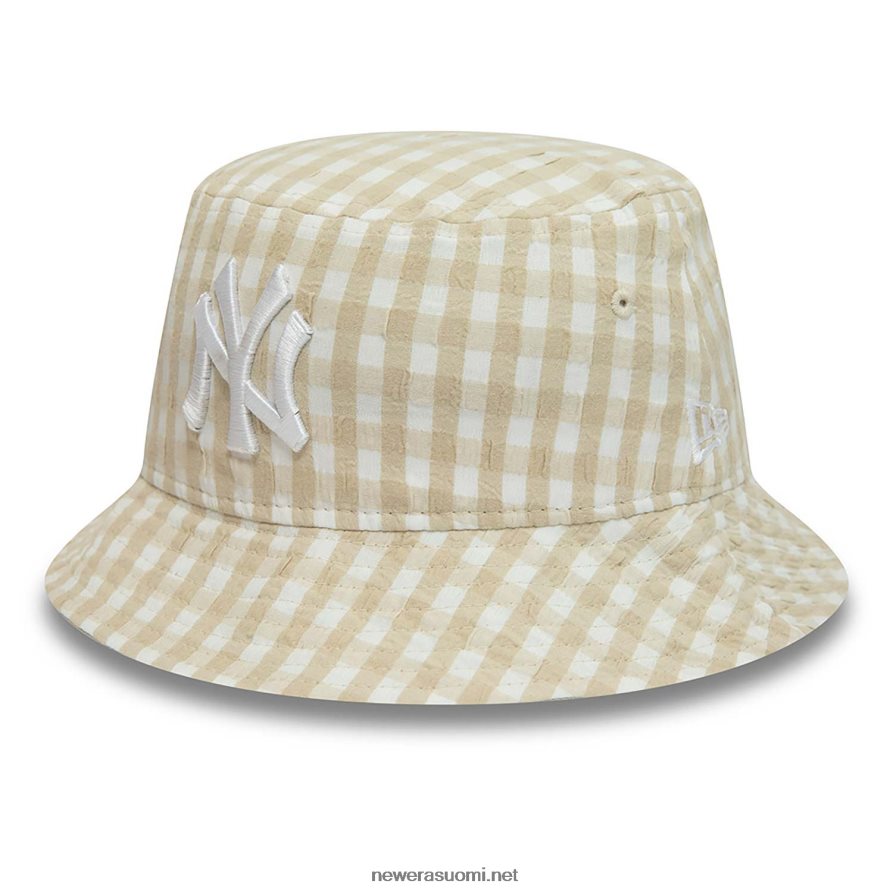 New Eranew york yankees naisten gingham kartiomainen stone bucket hat4V266L2298