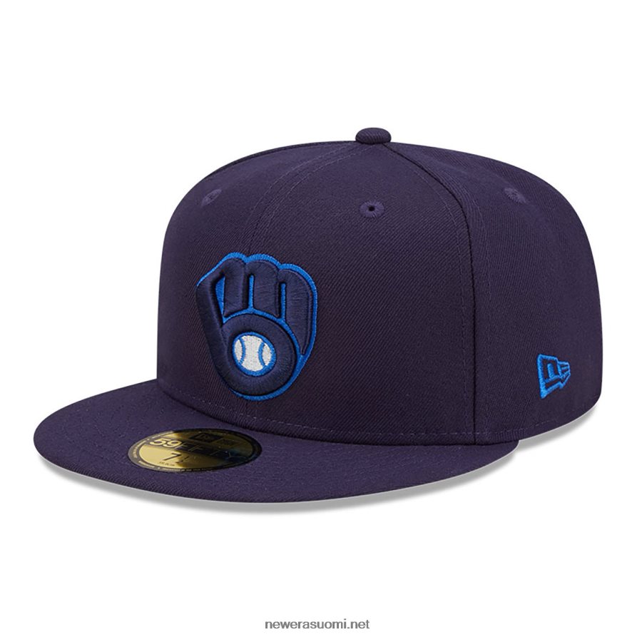 New EraMilwaukee Brewers mono navy camo 59fifty varustettu korkki4V266L702