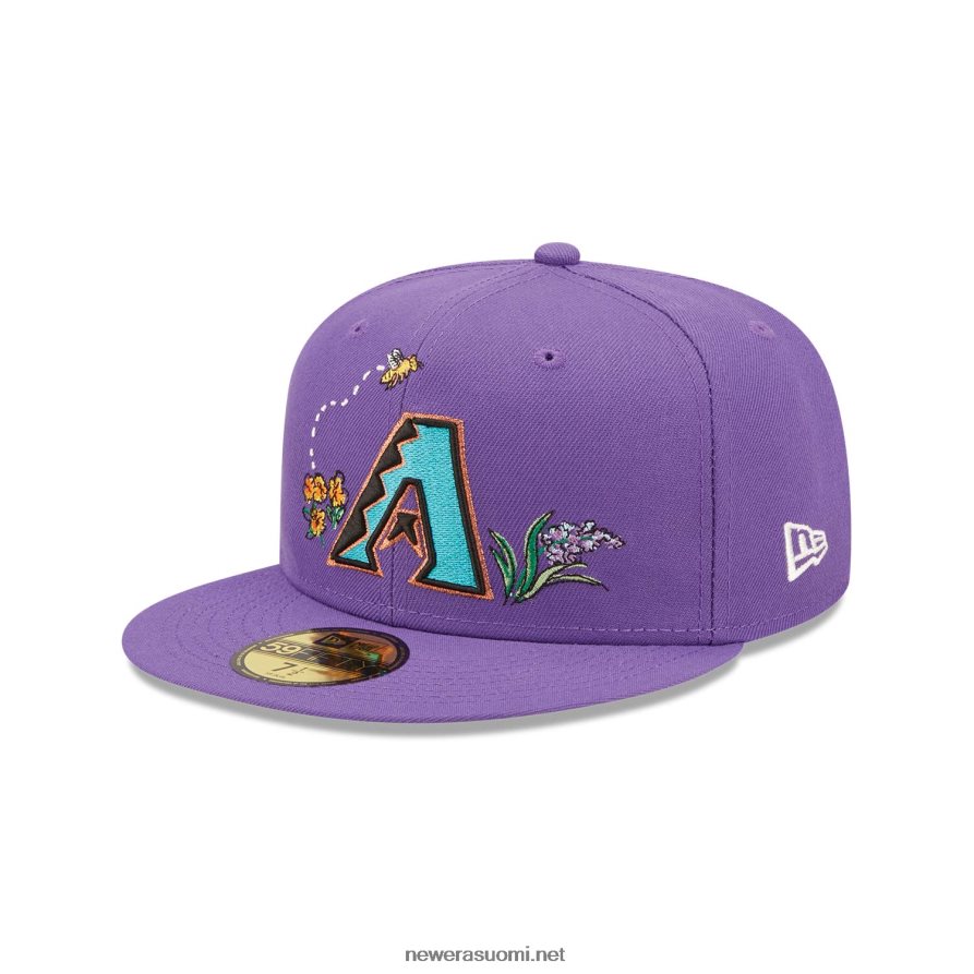 New Eraarizona diamondbacks akvarelli kukka violetti 59fifty cap4V266L1254