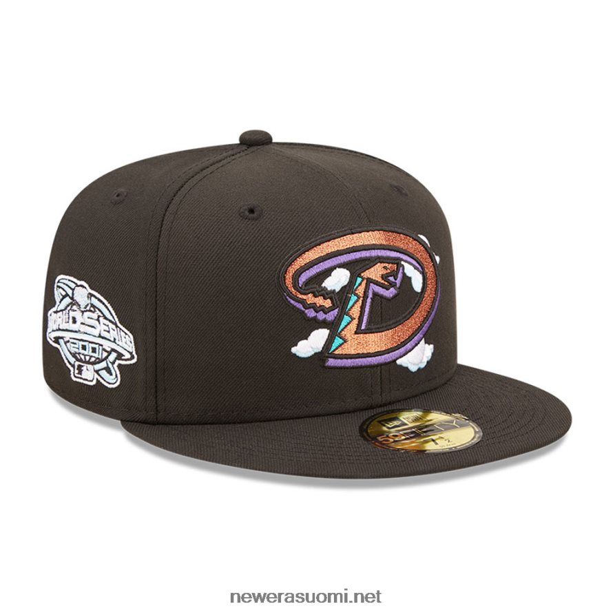 New Eraarizona diamondbacks sarjakuvapilvi musta 59fifty varustettu lippis4V266L54