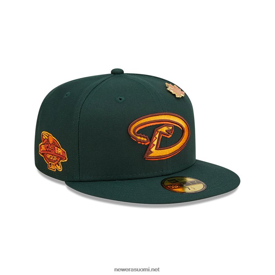 New Eraarizona diamondbacks vehreä tummanvihreä 59fifty istuva lippalakki4V266L412