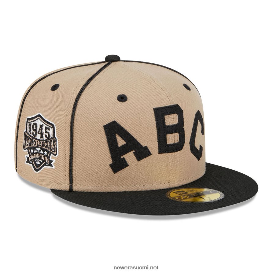 New Eraatlanta black crackers negro League beige 59fifty asennettu cap4V266L1101