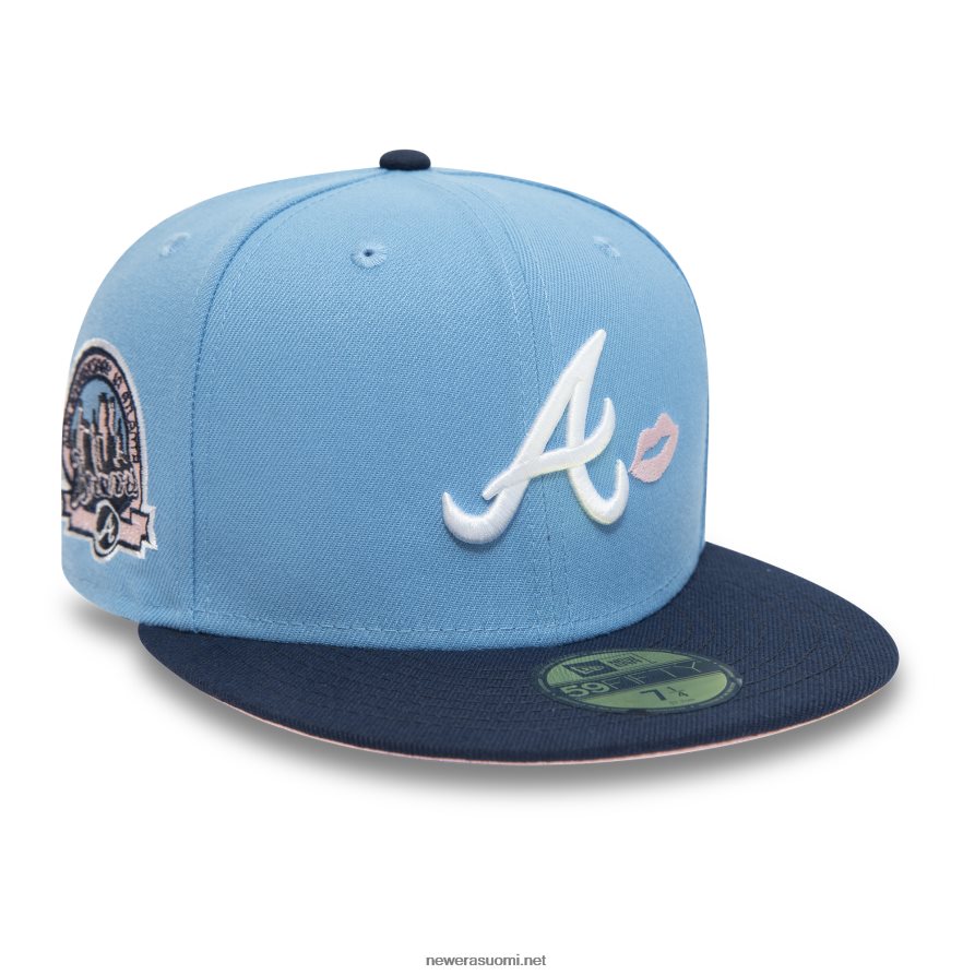 New Eraatlanta braves 40-vuotisjuhla taivaansininen 59fifty istuva lippalakki4V266L1002