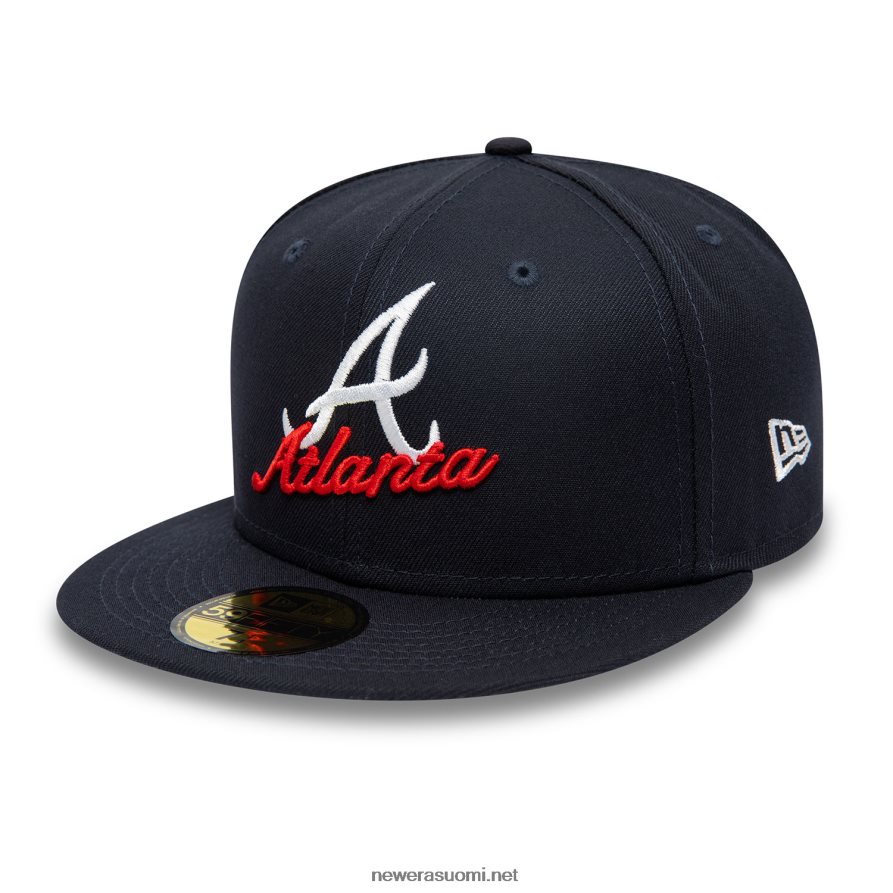 New Eraatlanta braves dual logo navy 59fifty varustettu lippalakki4V266L198