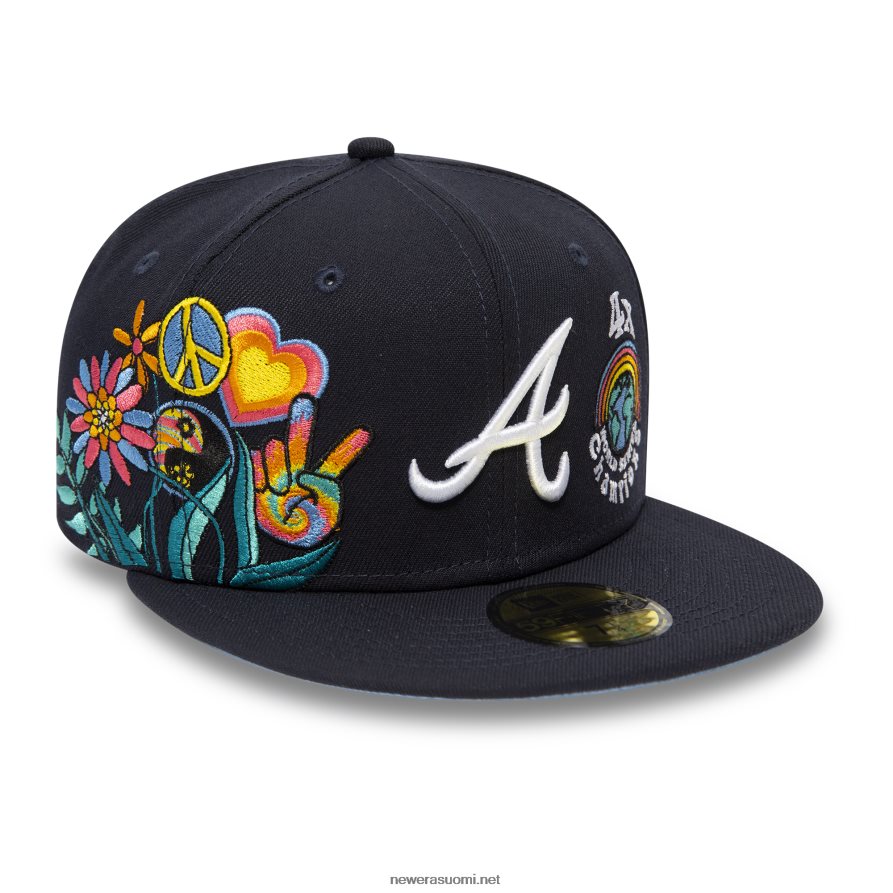 New Eraatlanta braves groovy navy 59fifty istuva lippalakki4V266L171