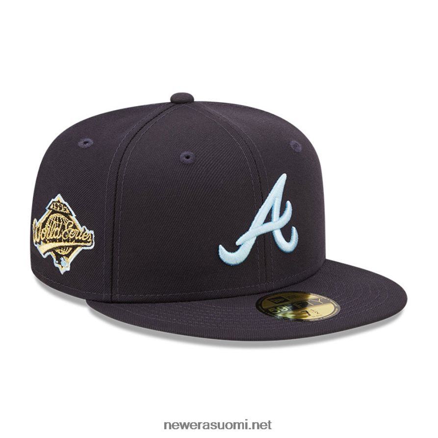 New Eraatlanta braves mlb cloud navy 59fifty varustettu lippalakki4V266L174