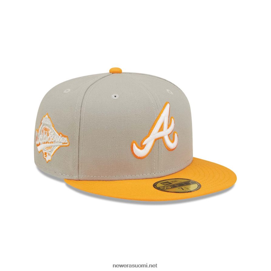 New Eraatlanta braves oranssi soodanharmaa 59fifty-korkki4V266L870