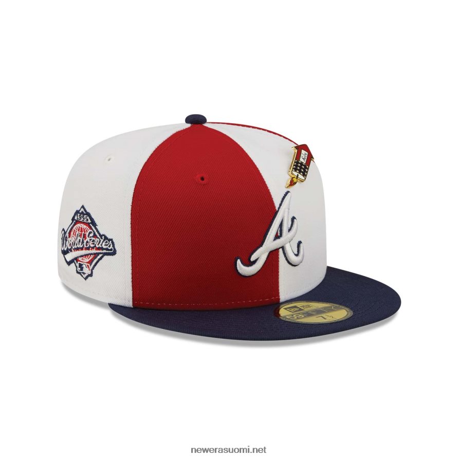 New Eraatlanta braves pinwheel americana punainen 59fifty varustettu lippalakki4V266L839