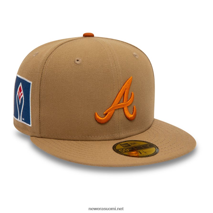 New Eraatlanta braves syksyn värit beige 59fifty istuva lippalakki4V266L636