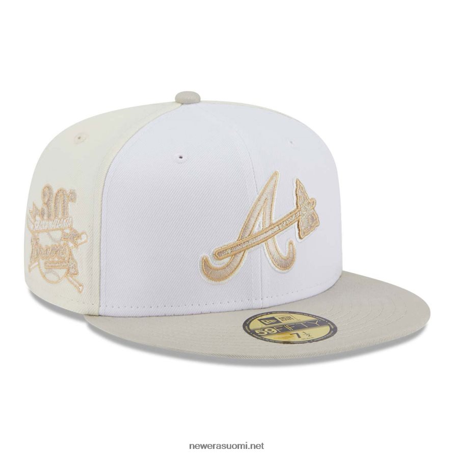 New Eraatlanta braves vuosipäivä vaalea beige 59fifty istuva lippalakki4V266L1099