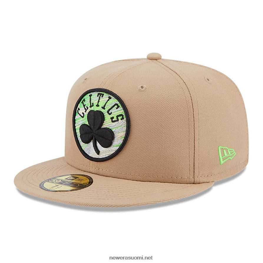 New Eraboston celtics team neon beige 59fifty varustettu lippalakki4V266L627