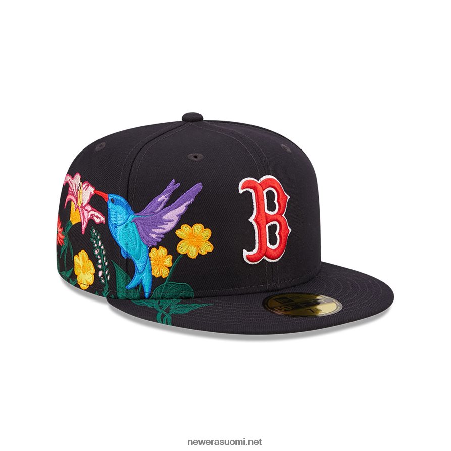 New Eraboston red sox mlblooming navy 59fifty varustettu lippalakki4V266L825