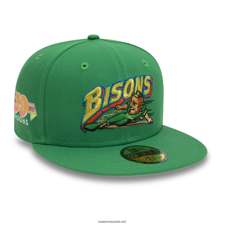 New Erabuffalo bisons milb green 59fifty varustettu korkki4V266L296