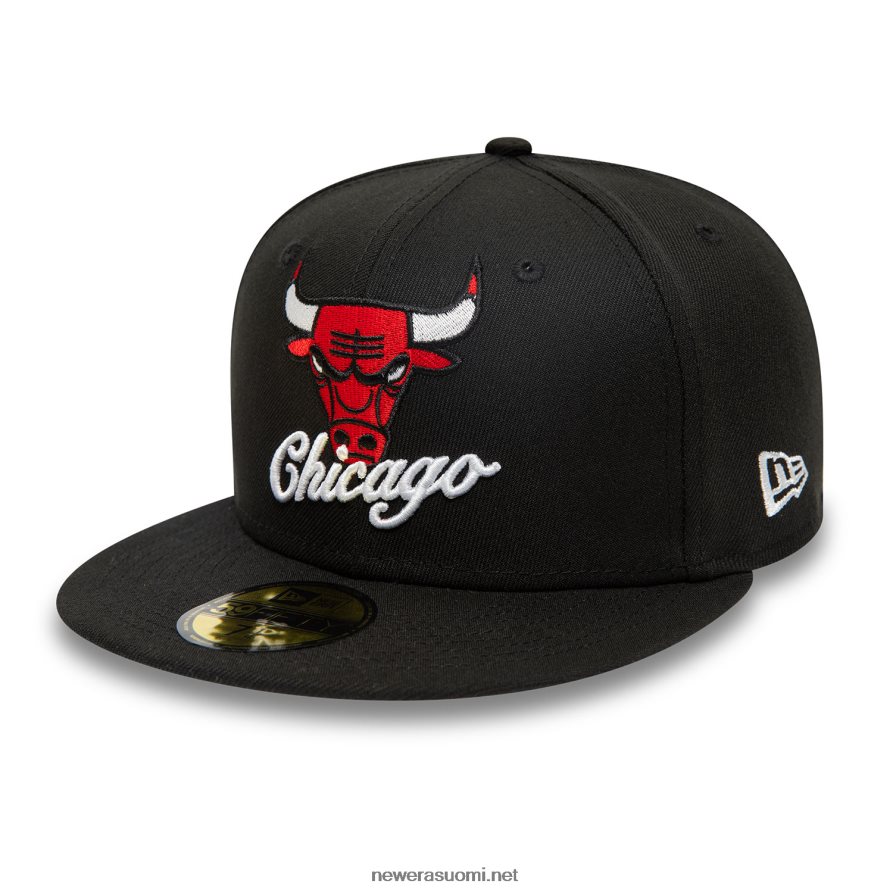 New Erachicago bulls kaksoislogo musta 59fifty varustettu lippis4V266L1224