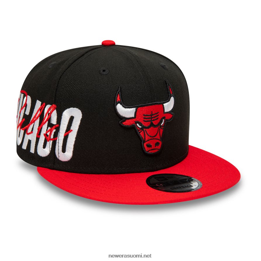 New Erachicago bulls sivufontti musta 9fifty snapback lippis4V266L1998