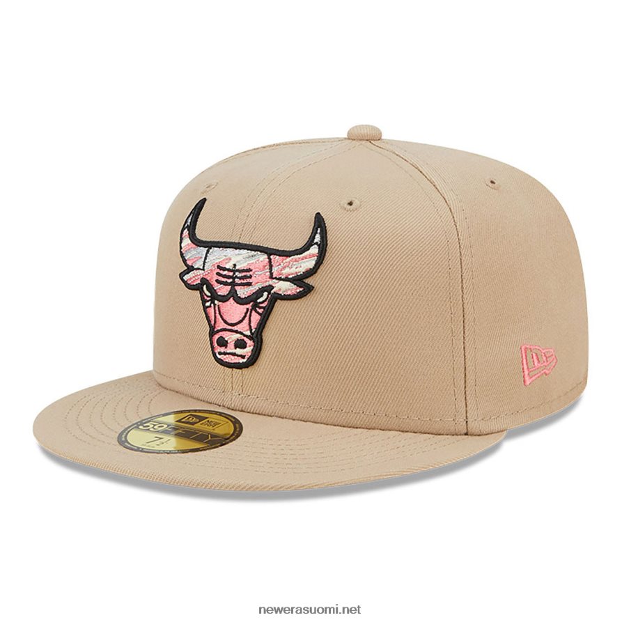 New Erachicago bulls team neon beige 59fifty varustettu lippalakki4V266L688