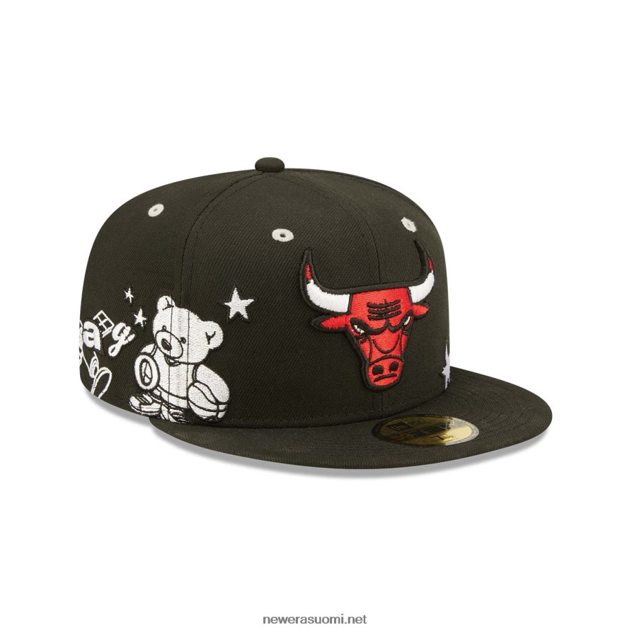 New Erachicago bulls teddy musta 59fifty varustettu lippis4V266L481