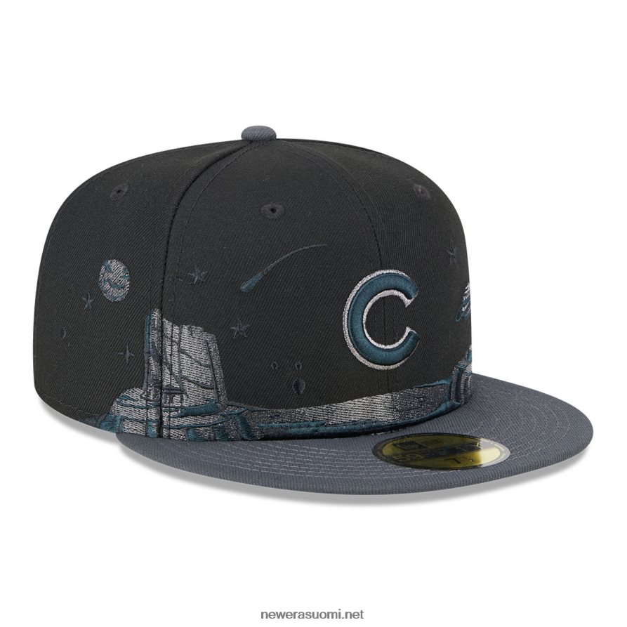 New Erachicago cubs planetaarinen musta 59fifty istuva lippalakki4V266L1393