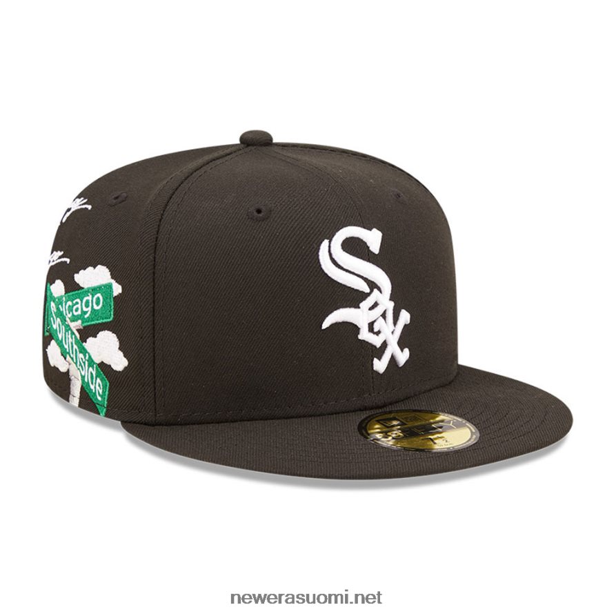 New Erachicago valkoinen sox mlb pilvi musta 59fifty asennettu cap4V266L847