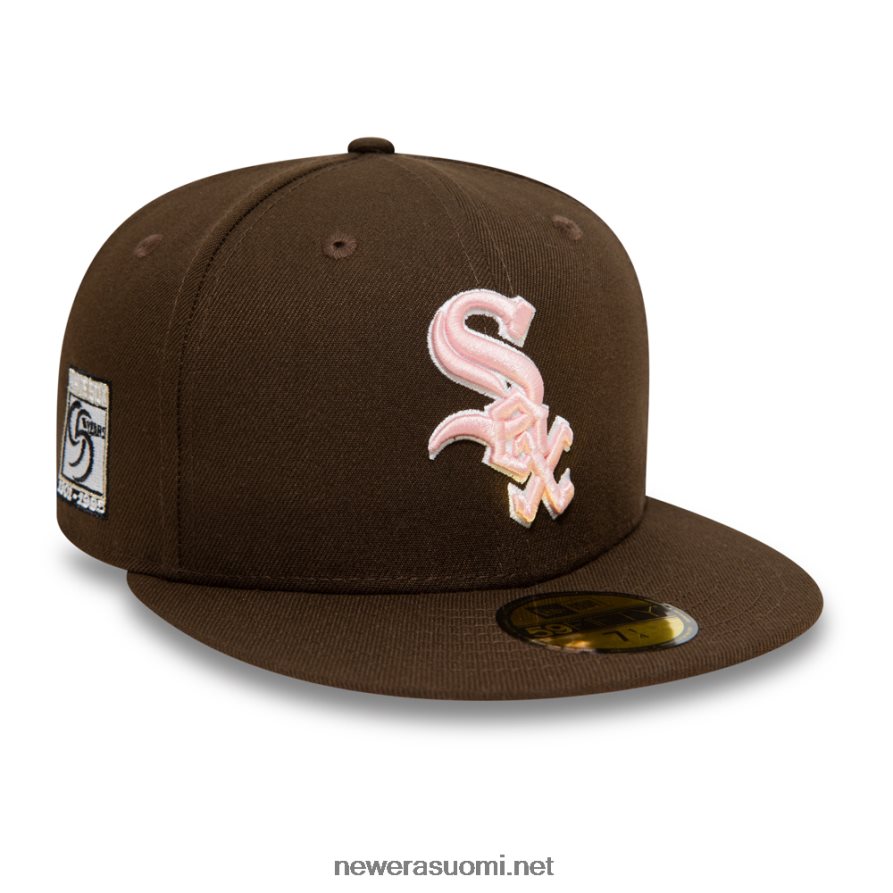 New Erachicago valkoinen sox pähkinä ja vaaleanpunainen 59fifty cap4V266L459