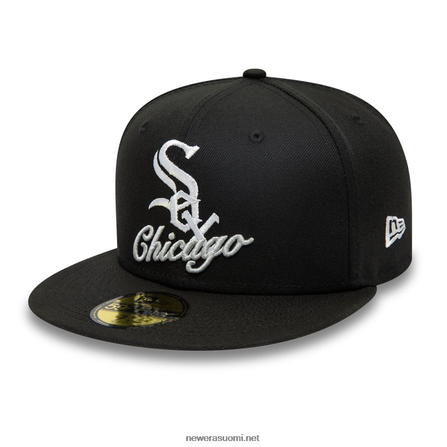 New Erachicago white sox dual logo musta 59fifty varustettu lippis4V266L12