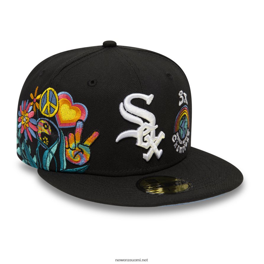 New Erachicago white sox groovy black 59fifty varustettu lippalakki4V266L357