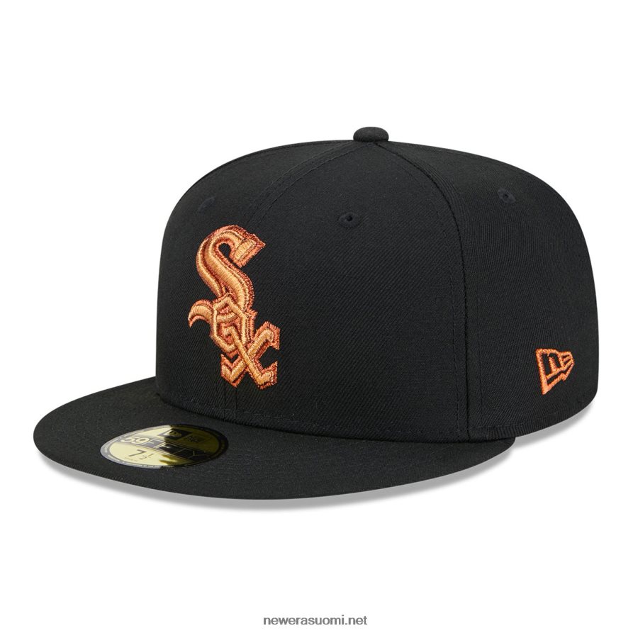 New Erachicago white sox metallinen pop musta 59fifty istuva lippis4V266L4