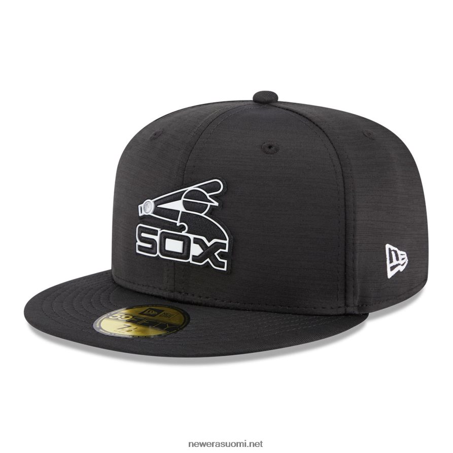 New Erachicago white sox mlb clubhouse musta 59fifty varustettu lippis4V266L320