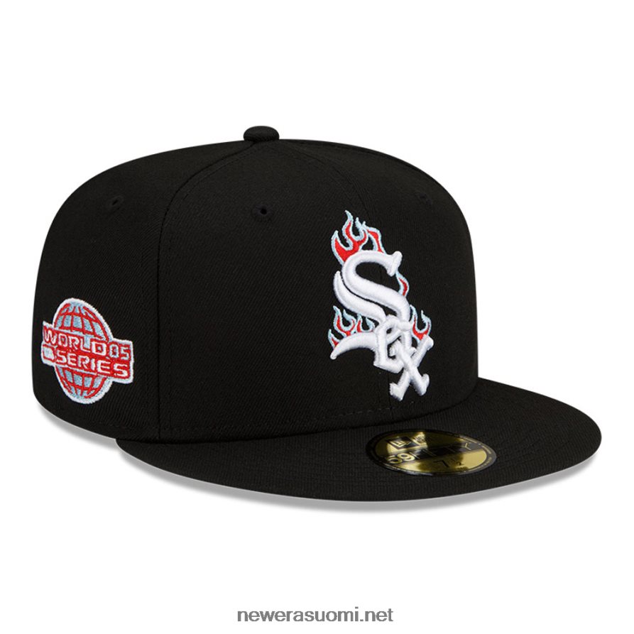 New Erachicago white sox mlb team fire black 59fifty cap4V266L1406