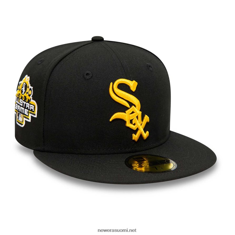 New Erachicago white sox musta ja keltainen 59fifty istuva lippalakki4V266L264