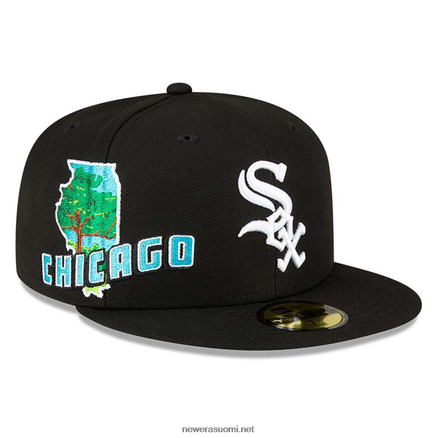 New Erachicago white sox stateview musta 59fifty sovitettu lippalakki4V266L1048