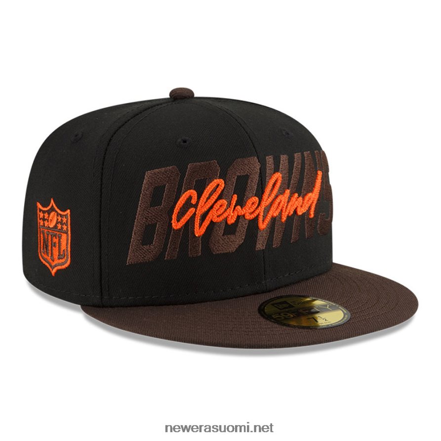 New Eracleveland browns nfl draft black 59fifty varustettu lippalakki4V266L493