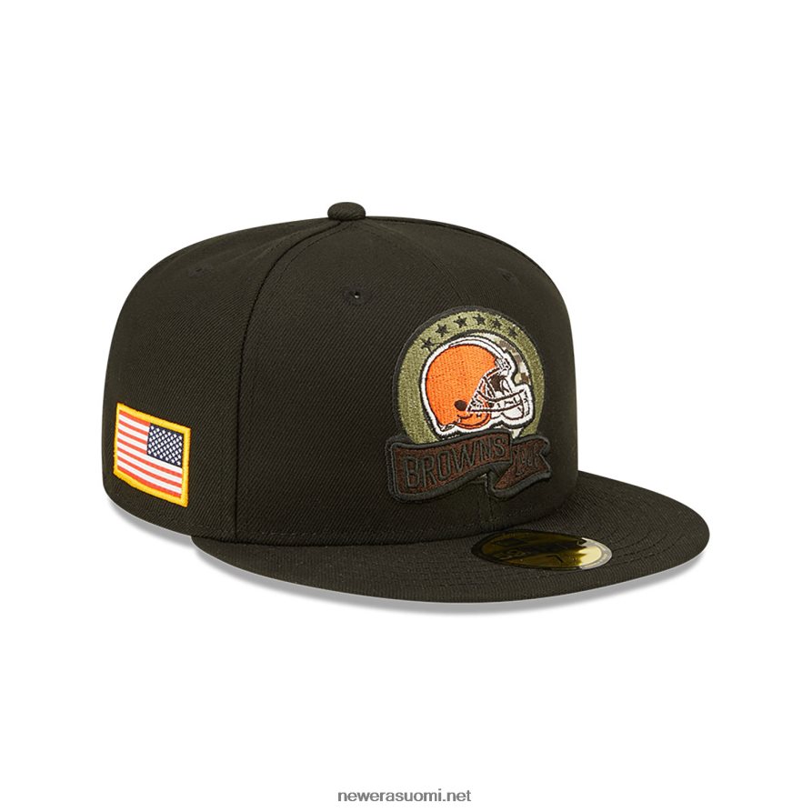 New Eracleveland browns nfl tervehdys palvelulle musta 59fifty fitted cap4V266L89