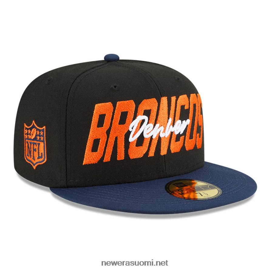 New Eradenver broncos nfl draft musta 59fifty varustettu lippalakki4V266L369