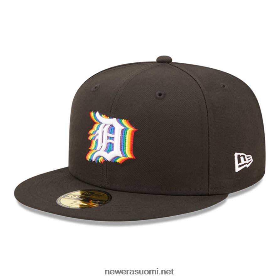 New Eradetroit tigers mlb prismaattinen musta 59fifty varustettu korkki4V266L1380