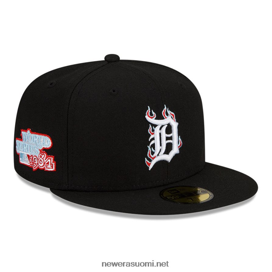 New Eradetroit tigers mlb team fire black 59fifty cap4V266L698