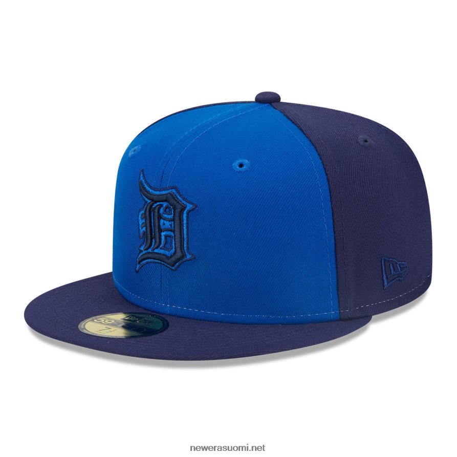 New Eradetroit tigers tri tone team blue 59fifty fitted cap4V266L798