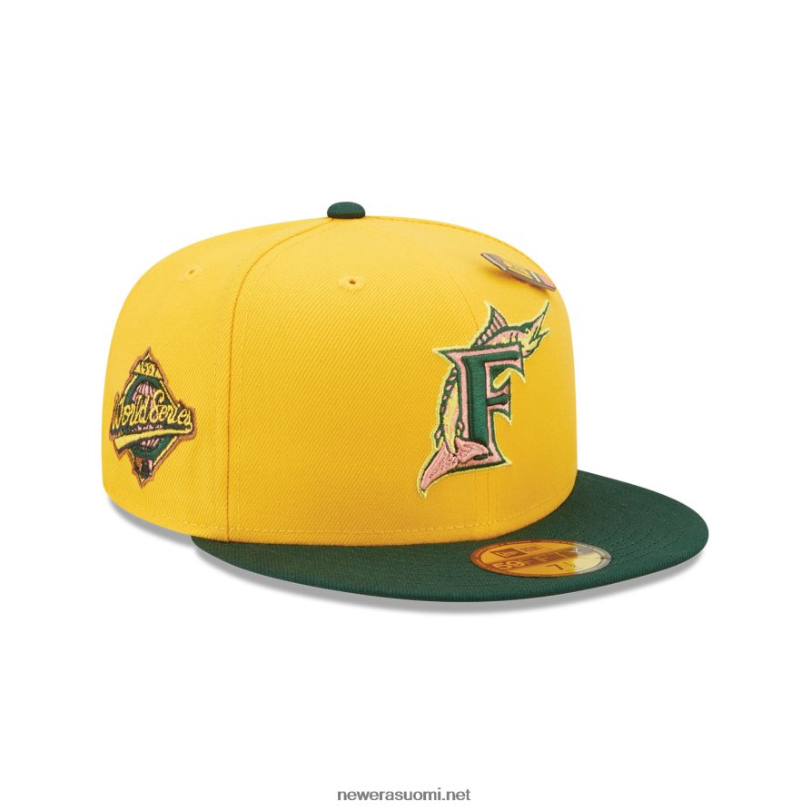 New Eraflorida marlins takaisin kouluun keltainen 59fifty varustettu lippalakki4V266L49