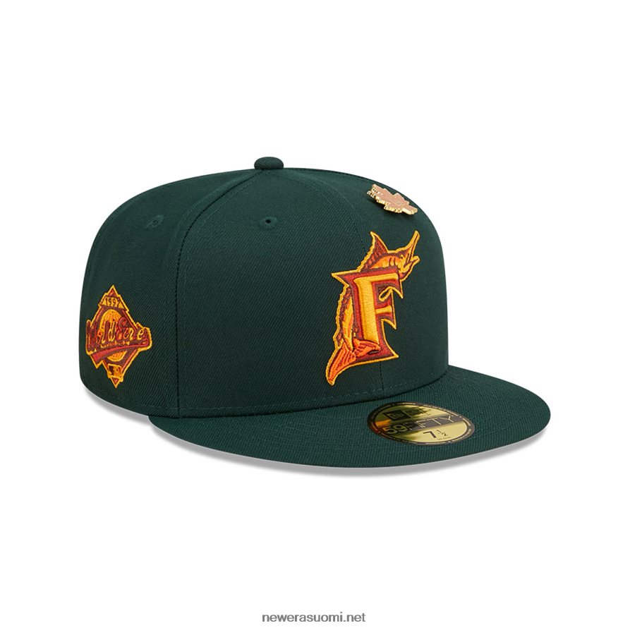 New Eraflorida marlins vehreä tummanvihreä 59fifty istuva lippalakki4V266L1132