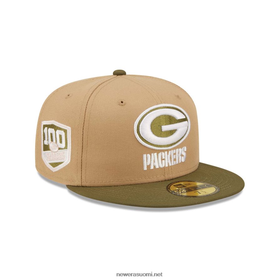 New Eragreen bay packers nfl teams beige 59fifty cap4V266L1252