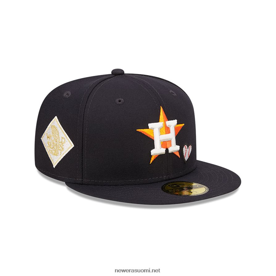 New Erahouston astros mlb team heart navy 59fifty asennettu lippis4V266L594