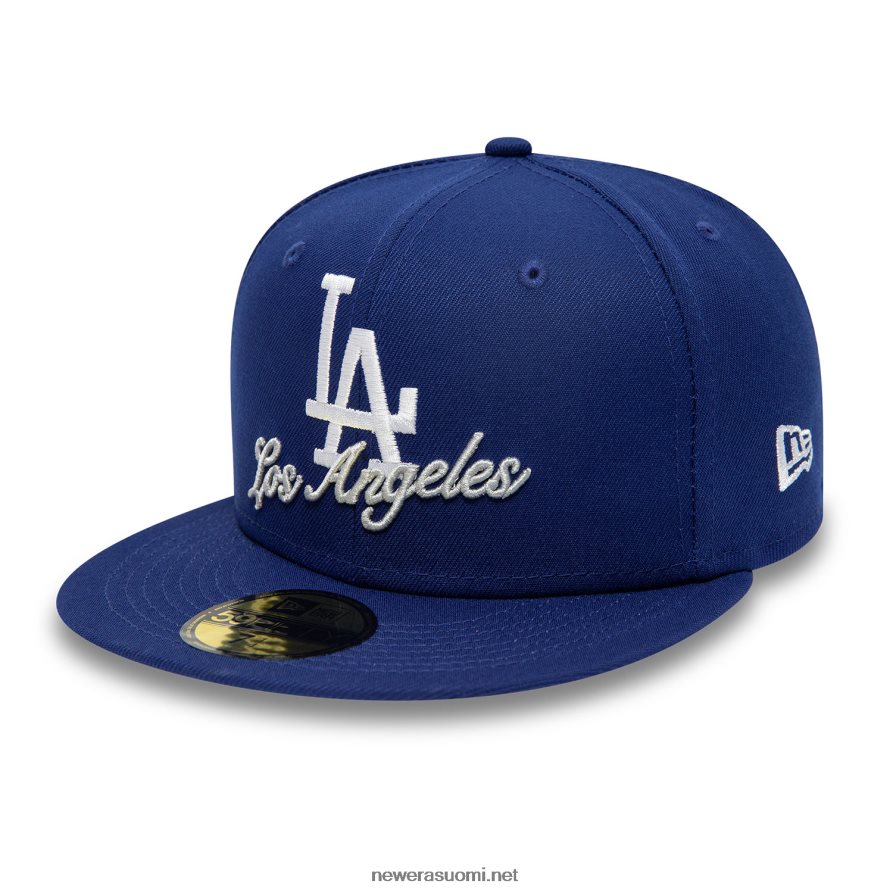 New Erala dodgers kaksoislogo sininen 59fifty varustettu korkki4V266L74