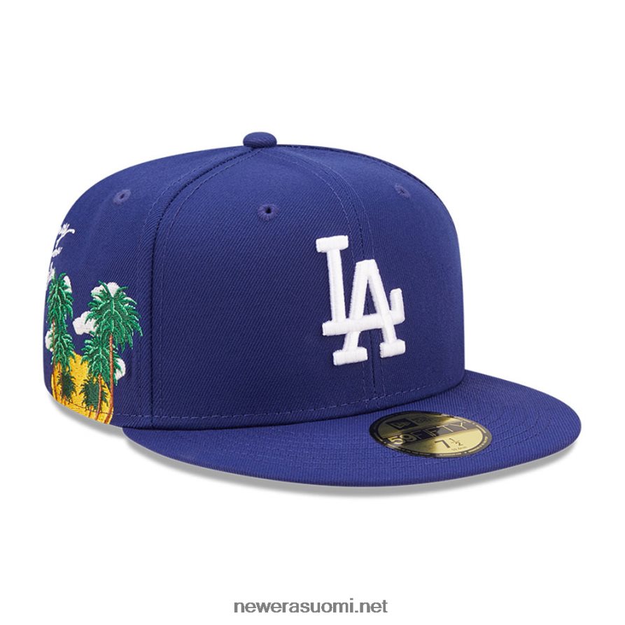 New Erala dodgers mlb pilvensininen 59fifty varustettu korkki4V266L1028