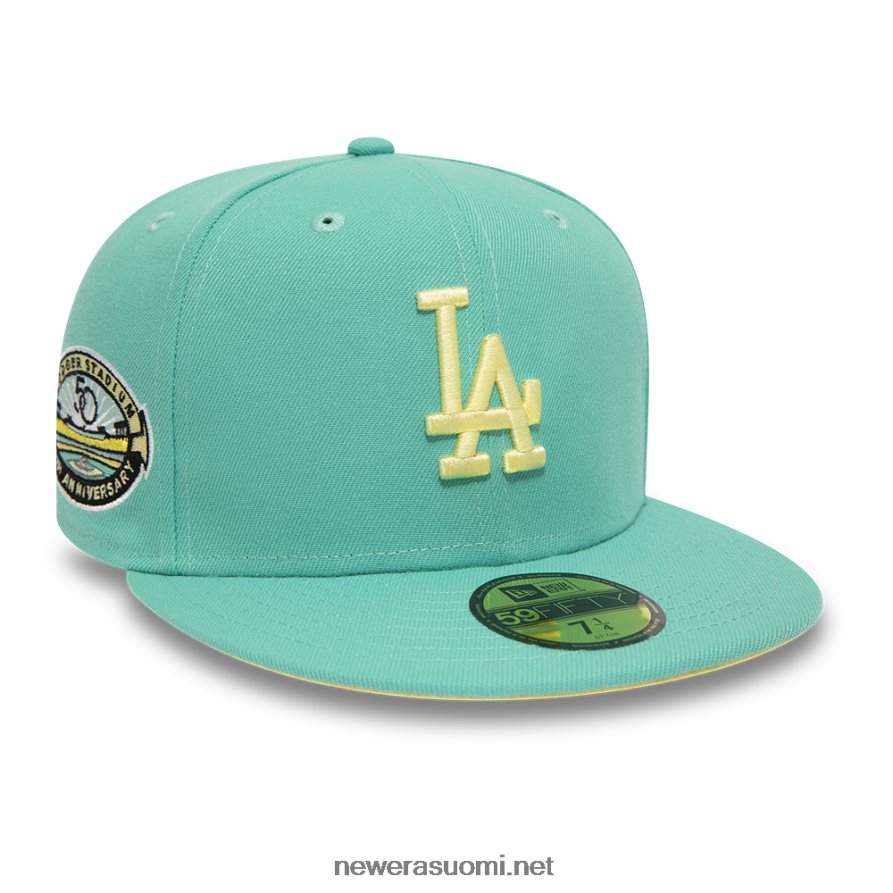 New Erala dodgers pastelli turkoosi 59fifty istuva lippalakki4V266L1088