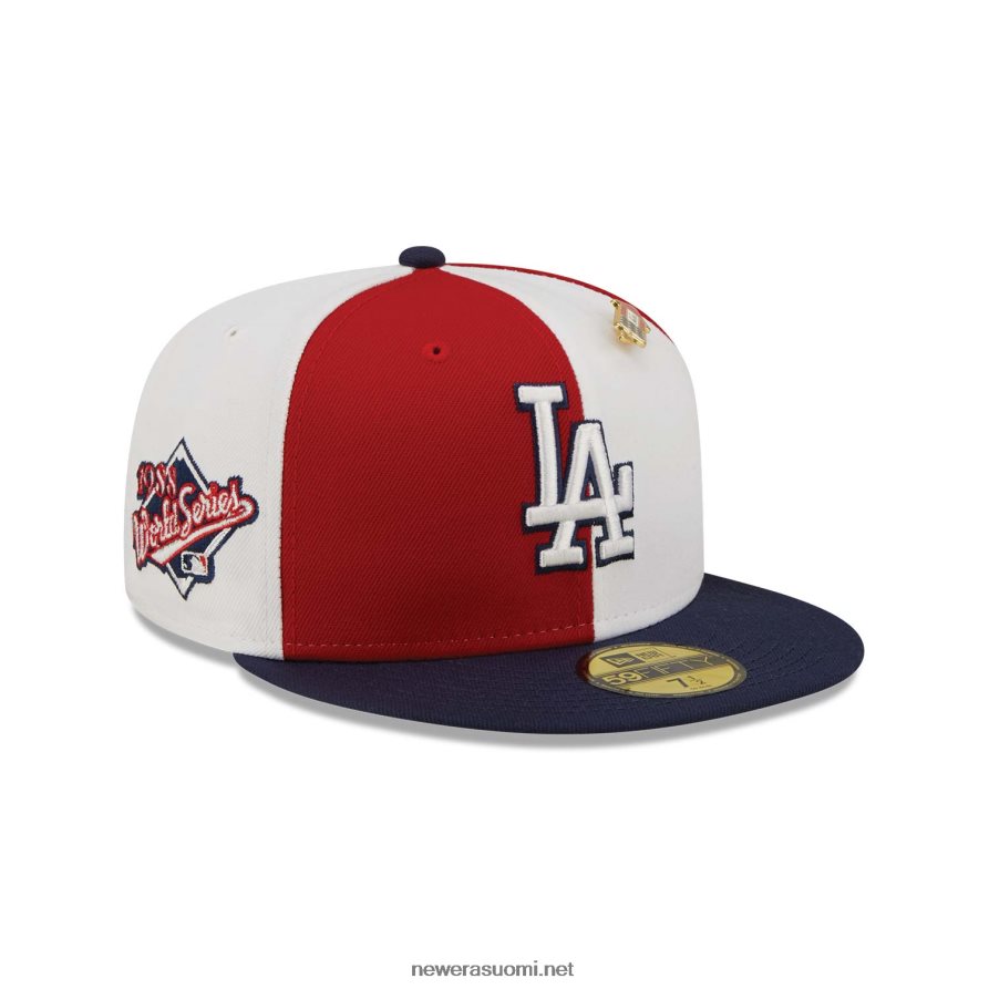 New Erala dodgers pinwheel americana punainen 59fifty varustettu korkki4V266L779