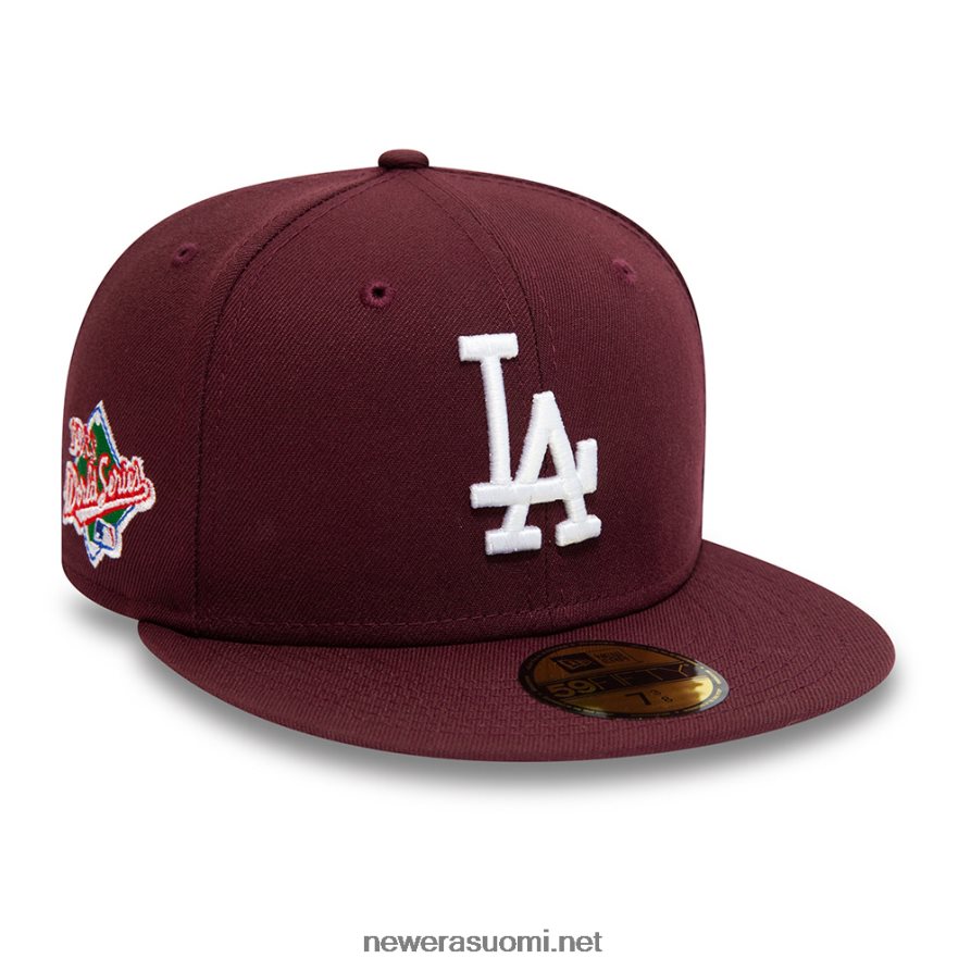 New Erala dodgers side patch maroon 59fifty asennettu korkki4V266L609