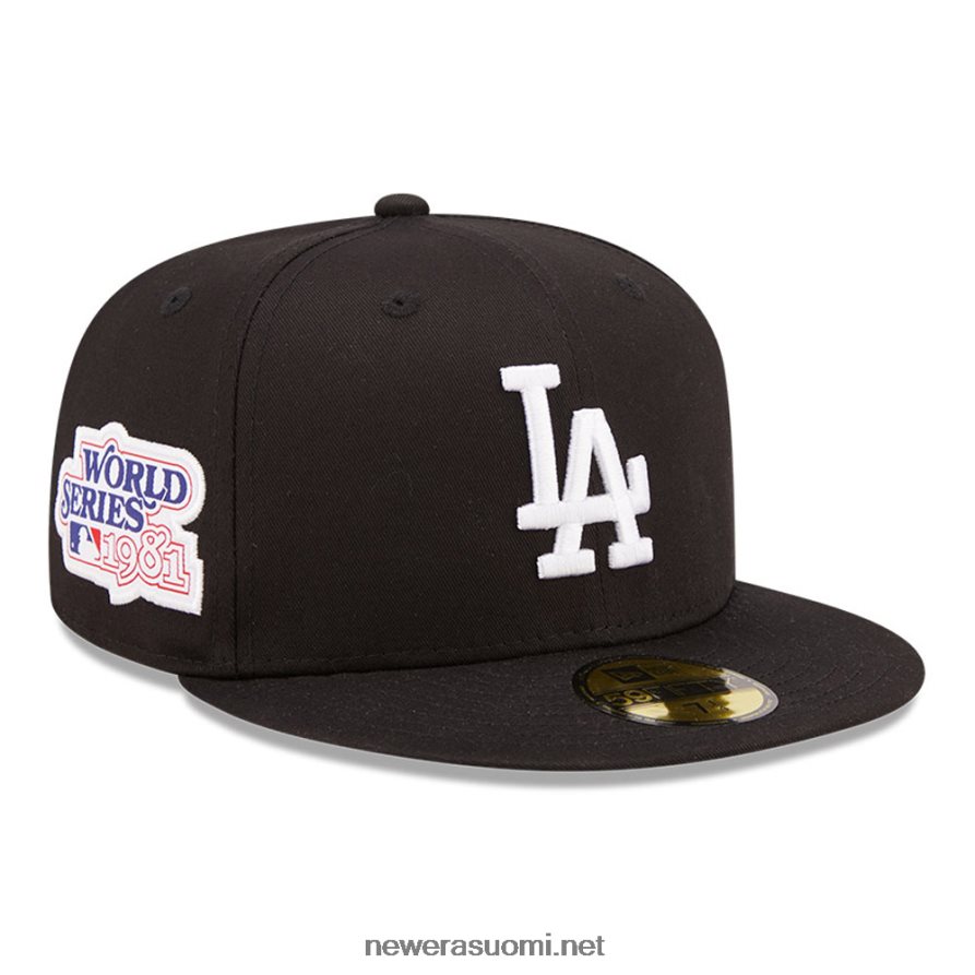 New Erala dodgers side patch musta 59fifty asennettu korkki4V266L537