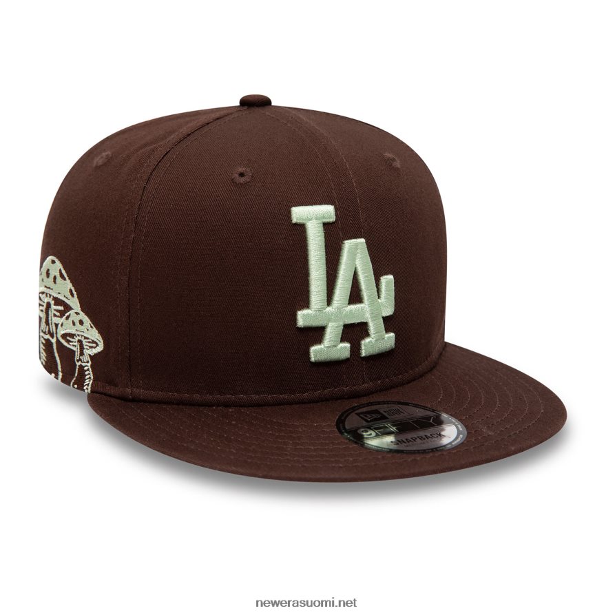 New Erala dodgers sienilappu tummanruskea 9fifty snapback lippalakki4V266L1853