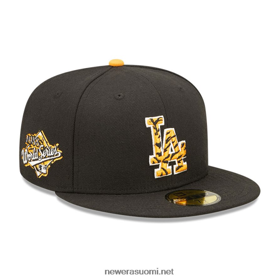 New Erala dodgers tiger fill musta 59fifty varustettu korkki4V266L1032